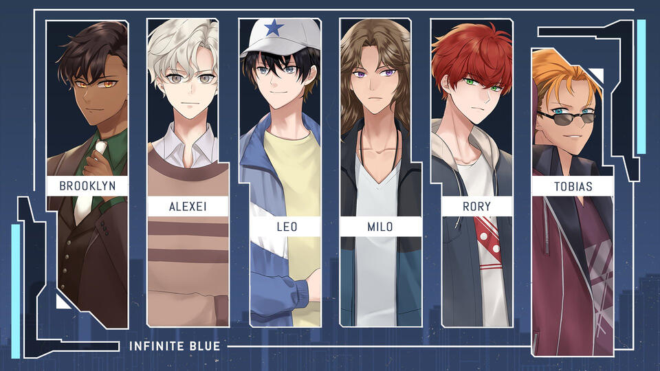 Infinite Blue sprites, developed by Velvet Fox Gaming